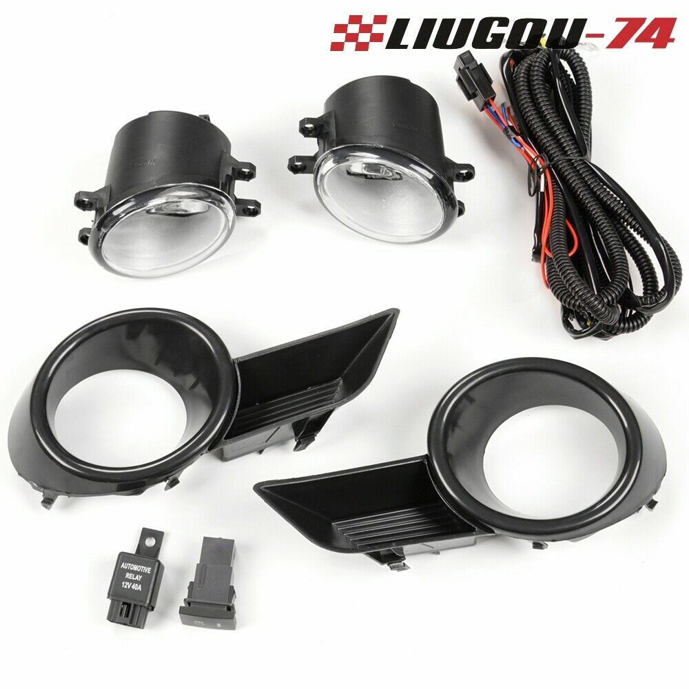 Suitable for 08-10 for Toyota Highlander front bumper fog lights with switch + H11 bulbs (USA)