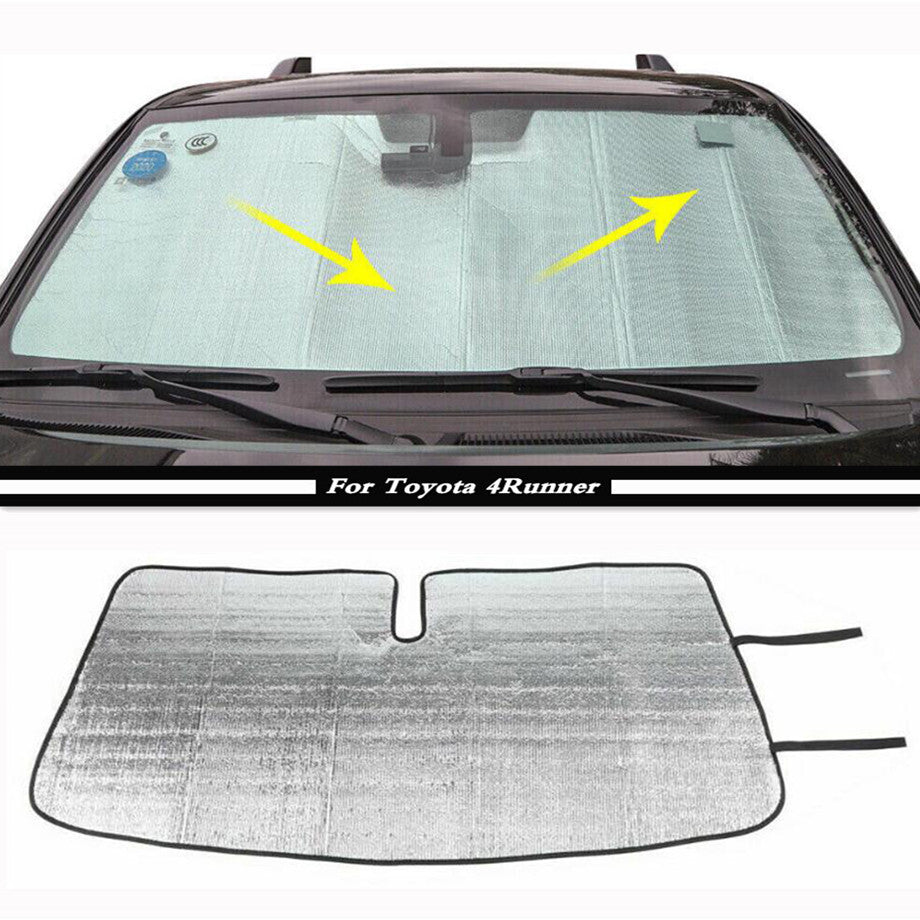 Custom windshield sunshade with folding mechanism for 2017-2023 for Toyota 4Runner.