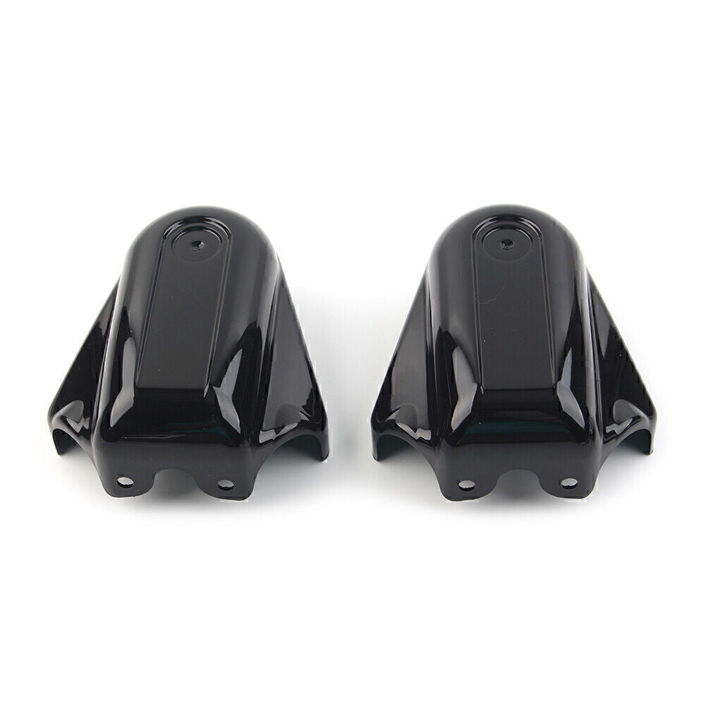 2X Black Rear Axle Swingarm Cover Fit for Harley Softail FLST FLSTC FLSTN FXST 08-18