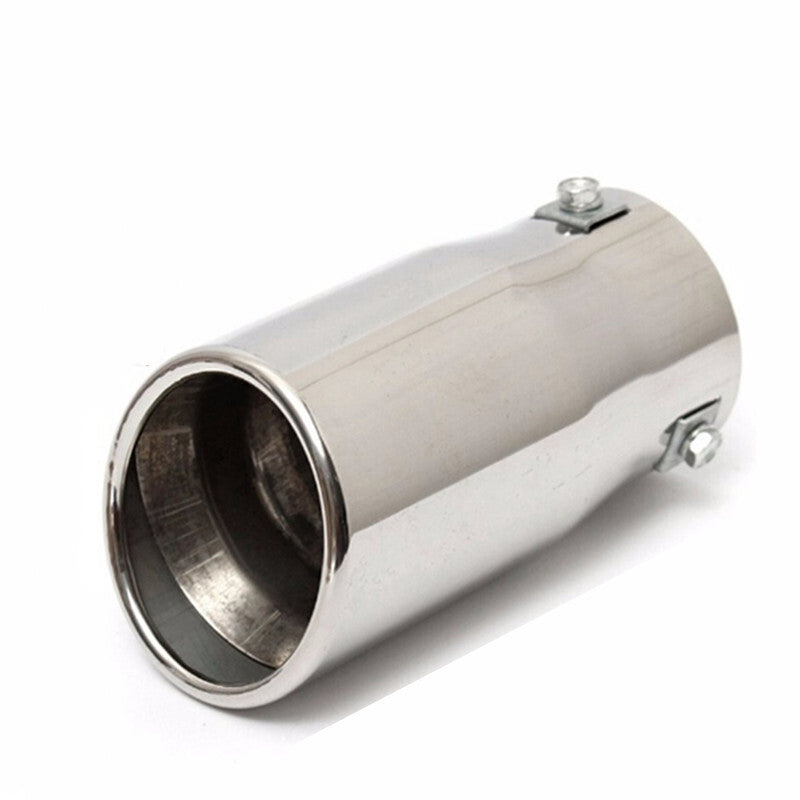 Car Exhaust Muffler Tip Round Stainless Steel Pipe Chrome Exhaust Tail Muffler
