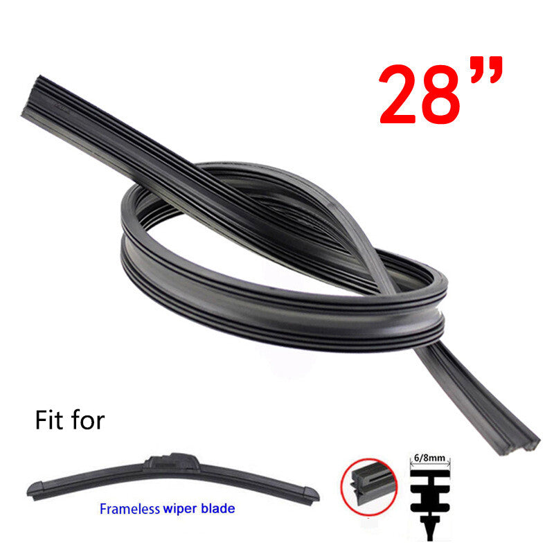 4x28 inch frameless automotive windshield wiper blade replacement strip