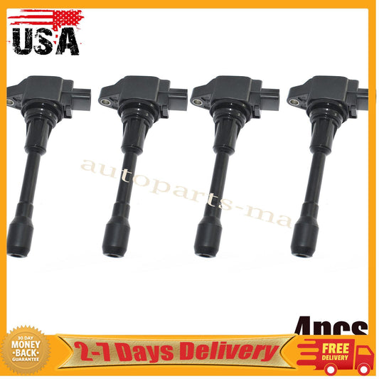 4x Ignition Coil for Nissan Altima Sentra Cube Rogue Versa for Infiniti FX50 M56