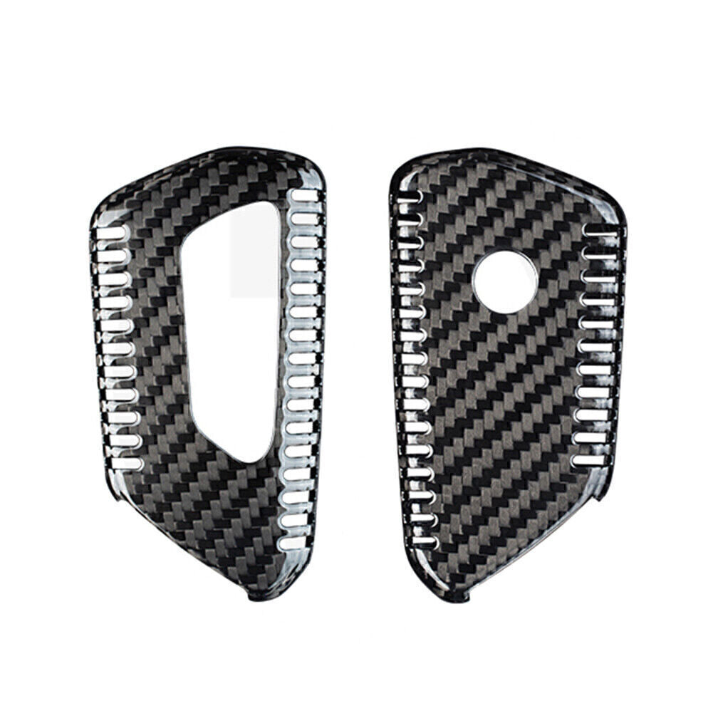1x for VW for Golf MK8 2020-2021 for VW ID.4 2021-UP Carbon Fiber Remote Key Cover Case