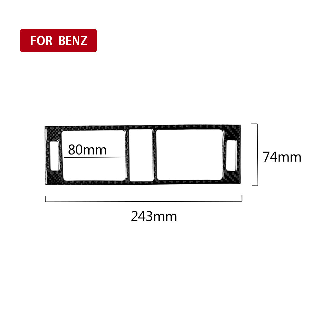 Carbon Fiber Side Air Outlet Trim for Mercedes-Benz C-Class W204 07-10