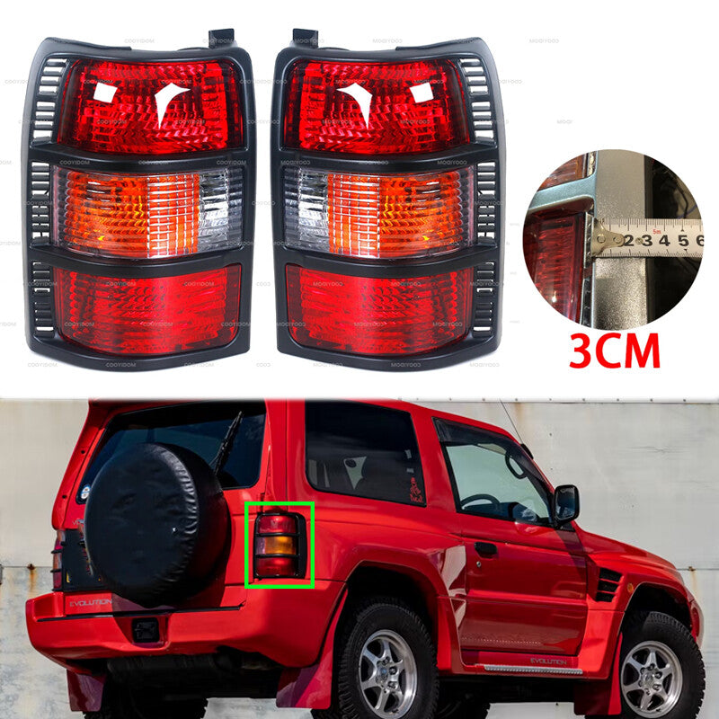 1Pair Rear Bumper Tail Light 3CM for Mitsubishi Pajero V31 V32 V33 V43 1993-1997