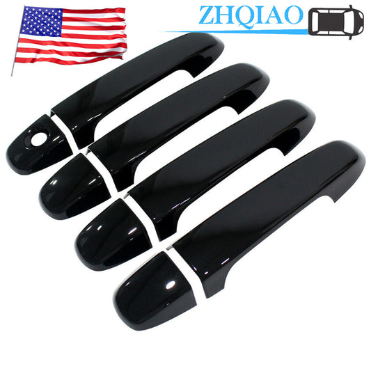 For 2012-2017 for Toyota for Camry GLOSS BLACK Door Handle Covers No Smartkeyhole No PSK