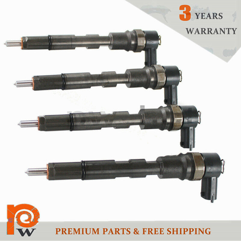 4-pack of fuel injectors for Chrysler Voyager for Jeep Cherokee 2.5, 2.8 CRD 0445110059
