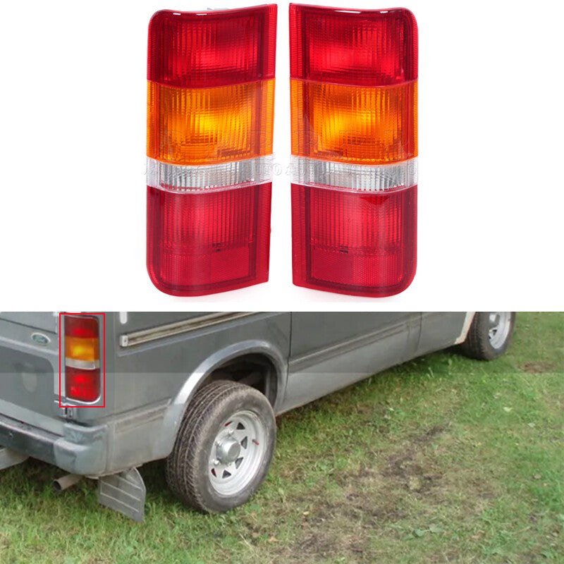 Pair Tail Light Rear Bumper Turn Signal Lamp for Ford Transit MK4 MK5 1991-2000