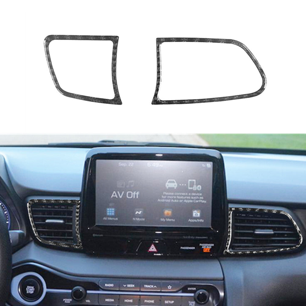 Carbon Fiber Vent Frame Trim Cover for Hyundai for Veloster JS 2019-2022