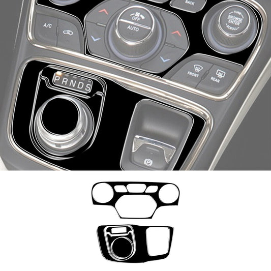 5X Gloss Black Center Console Inner Panel Cover Trim for Chrysler 200 2015-2017