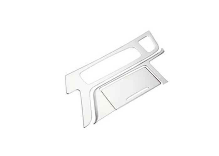 for Cadillac CT5 2020-2022 Silver Steel Inner Gear Box Shift Panel Cover Trim 3