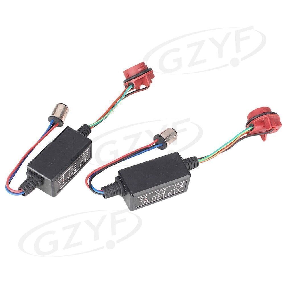 Warning CANBUS 1157 LED Decoder Light Bulb Error Free Load Resistor Socket 2pcs