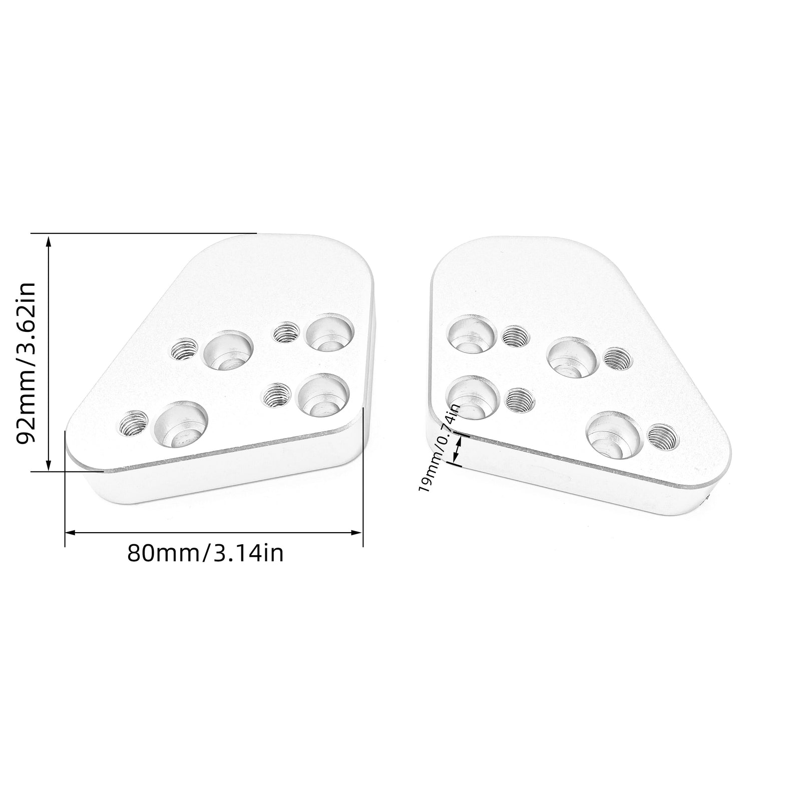 Silver Motorcycle Accessories Handlebar Riser for BMW R1200RT R1150RT R1100RT