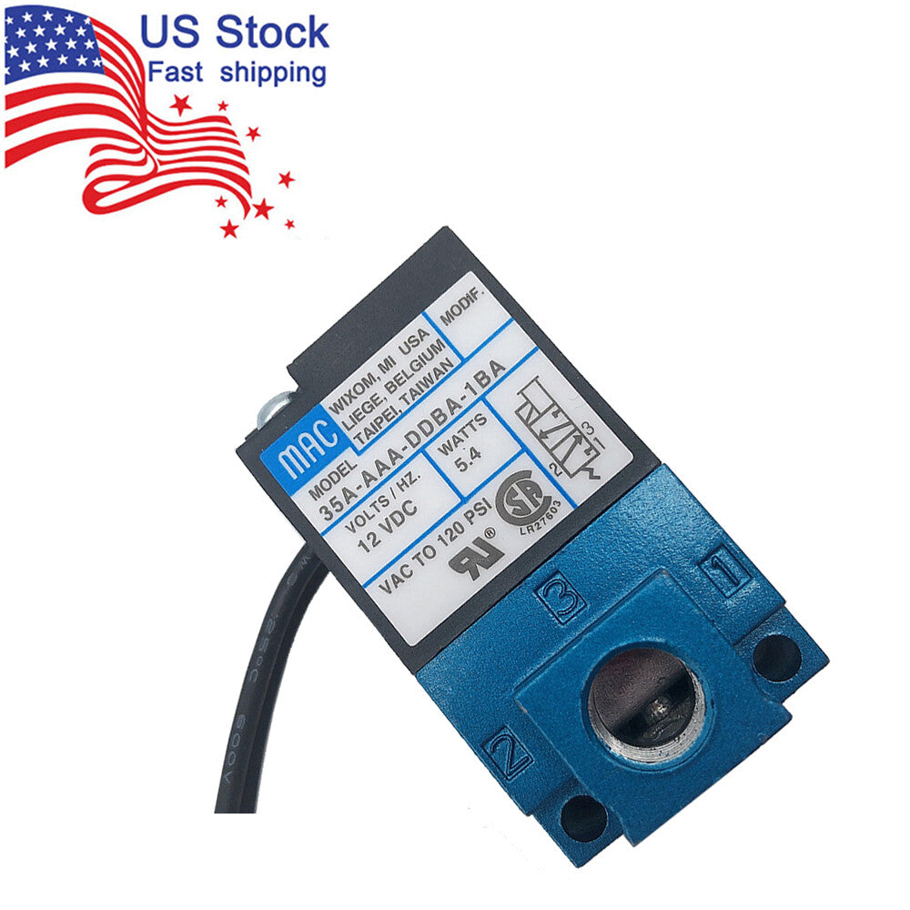Solenoid Valve MAC 35A-AAA-DDBA-1BA ECU application 3 Port 5.4W 12V 1/8''NPT PWM