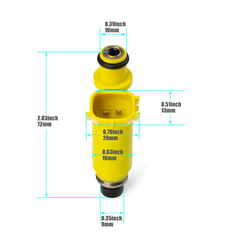 4-pack for Toyota RAV4 2.0L 2001-2003 fuel injector flow matching 23250-28050