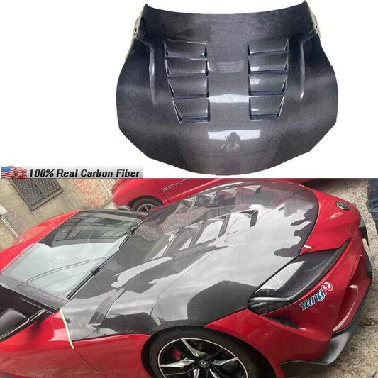 new Bonnet carbon fiber range hood cover for Toyota Supra, A90, A91, MK5 2019+
