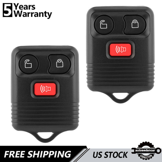 2X Keyless Entry Remote Control Car Key Fob Transmitter Alarm Fit for Ford F150 F250