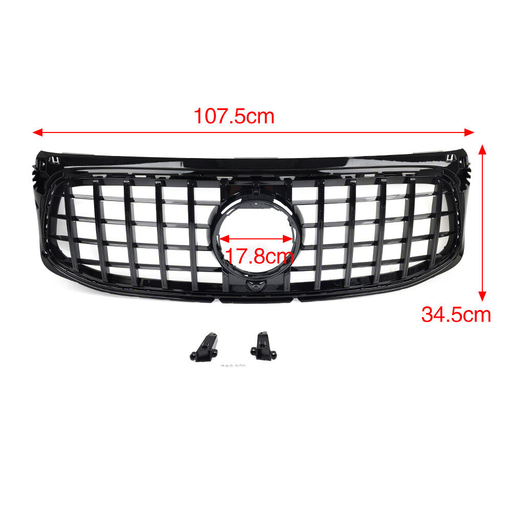 GTR Style Front Bumper Hood Grille for Benz GLB Class X247 GLB250 20-2022
