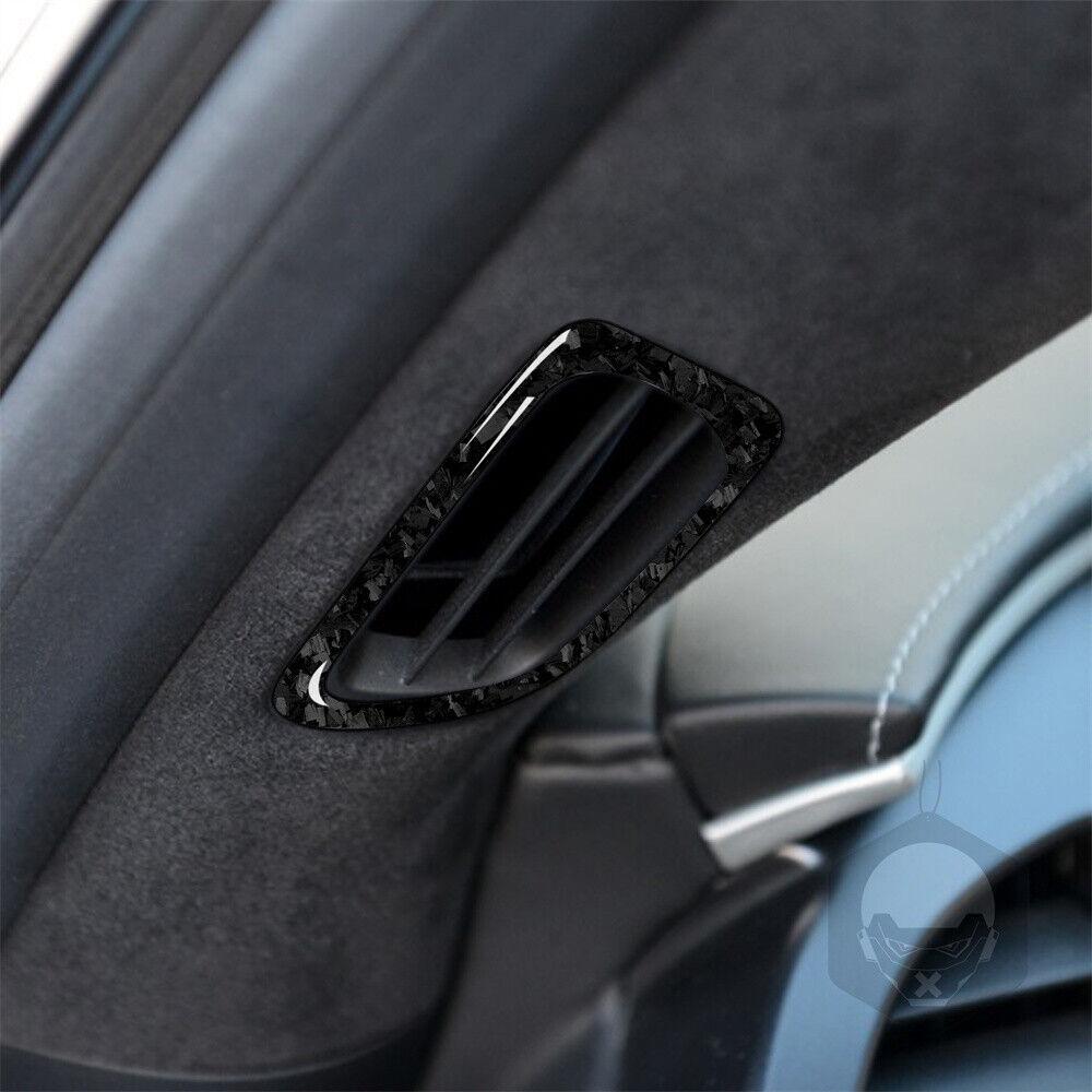 Forged Carbon for Chevrolet for Corvette C7 14-19 Dashboad Defogging Air Vent Trim
