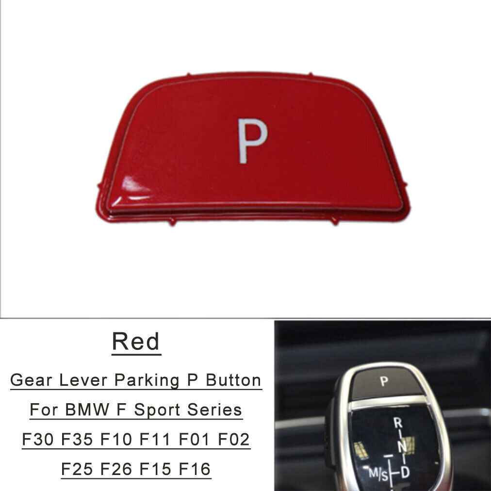 Red shift button cover P button for BMW F Sport series 3S 5S 7S X3 X4 X5 X6