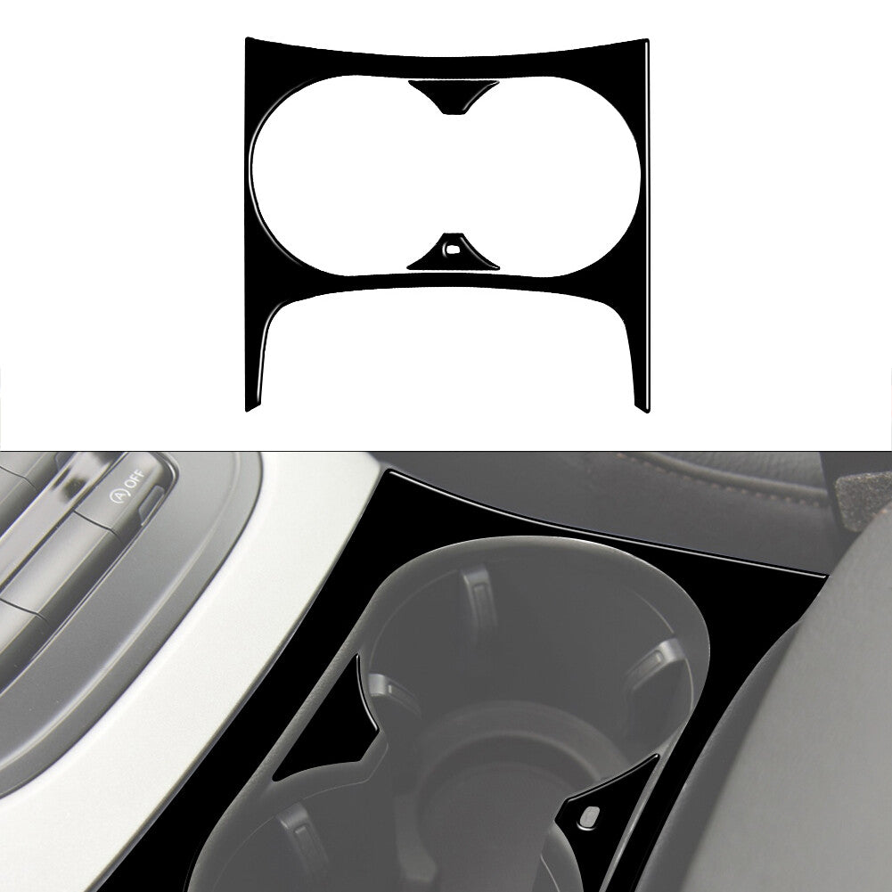 3Pcs Gloss Black Center Cup Holder Trim Cover Decoration for Audi Q5 2009-2017
