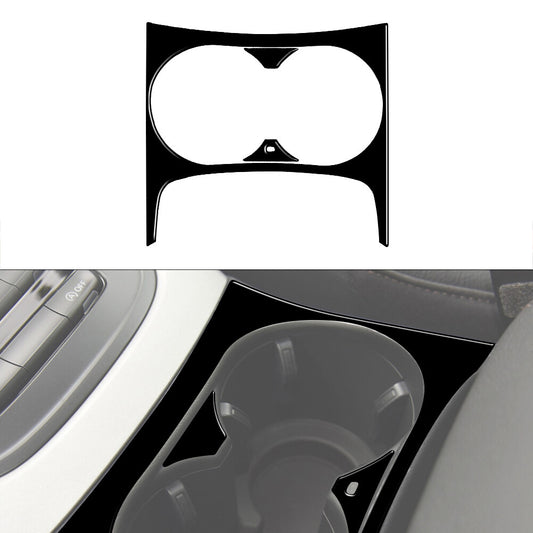 3Pcs Gloss Black Center Cup Holder Trim Cover Decoration for Audi Q5 2009-2017