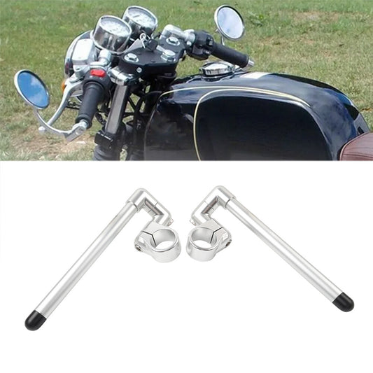 Universal 45MM Cafe Racer Bars 7/8 Motorcycle Clip-On Handlebar Fork Tube