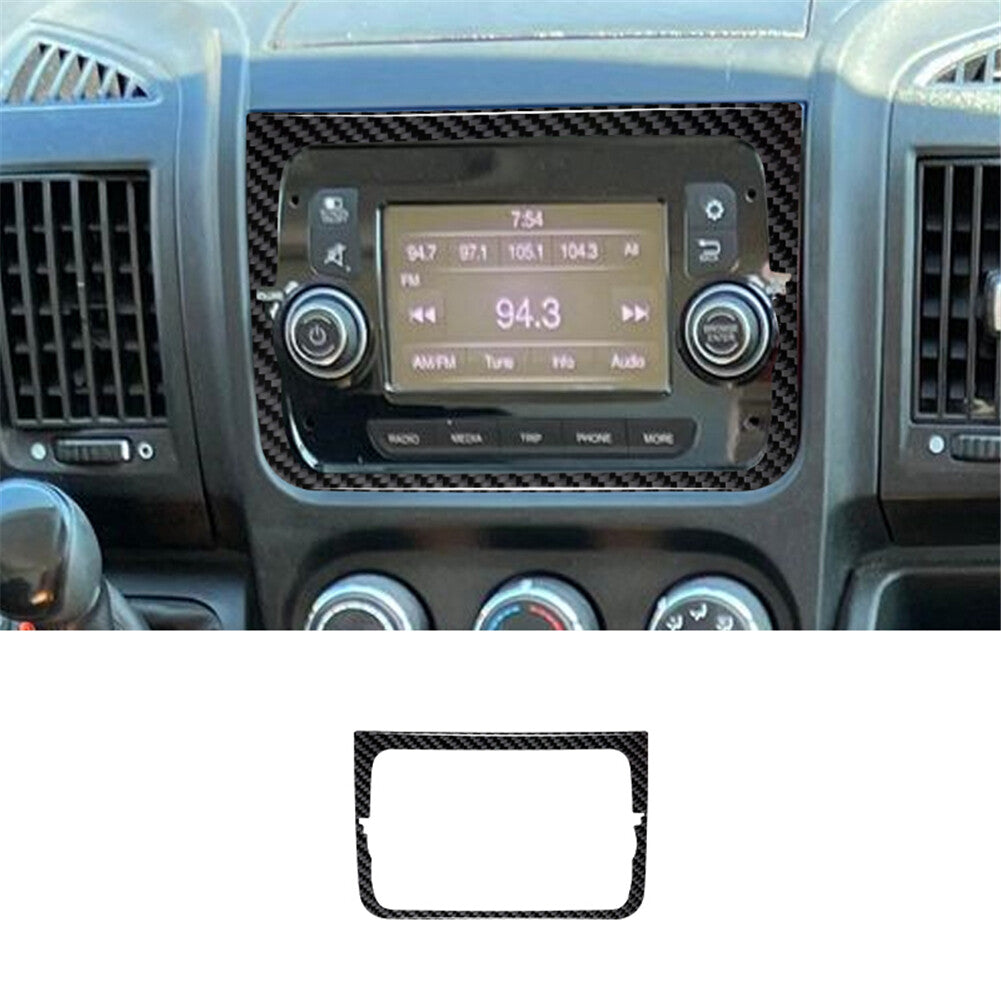 Carbon Fiber Navigation Outer Frame Cover Trim for RAM Promaster 2014-2021