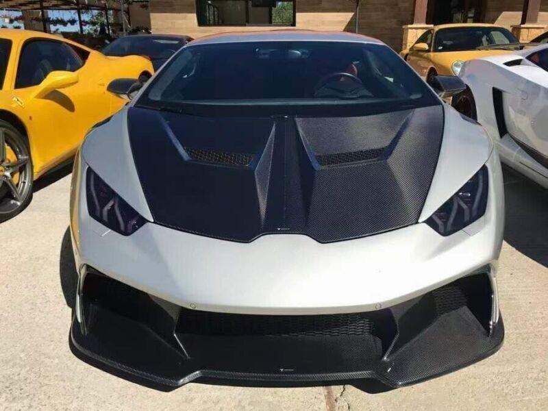 Carbon fiber front panel hood for Lamborghini for Huracan LP580 LP610 Vstyle