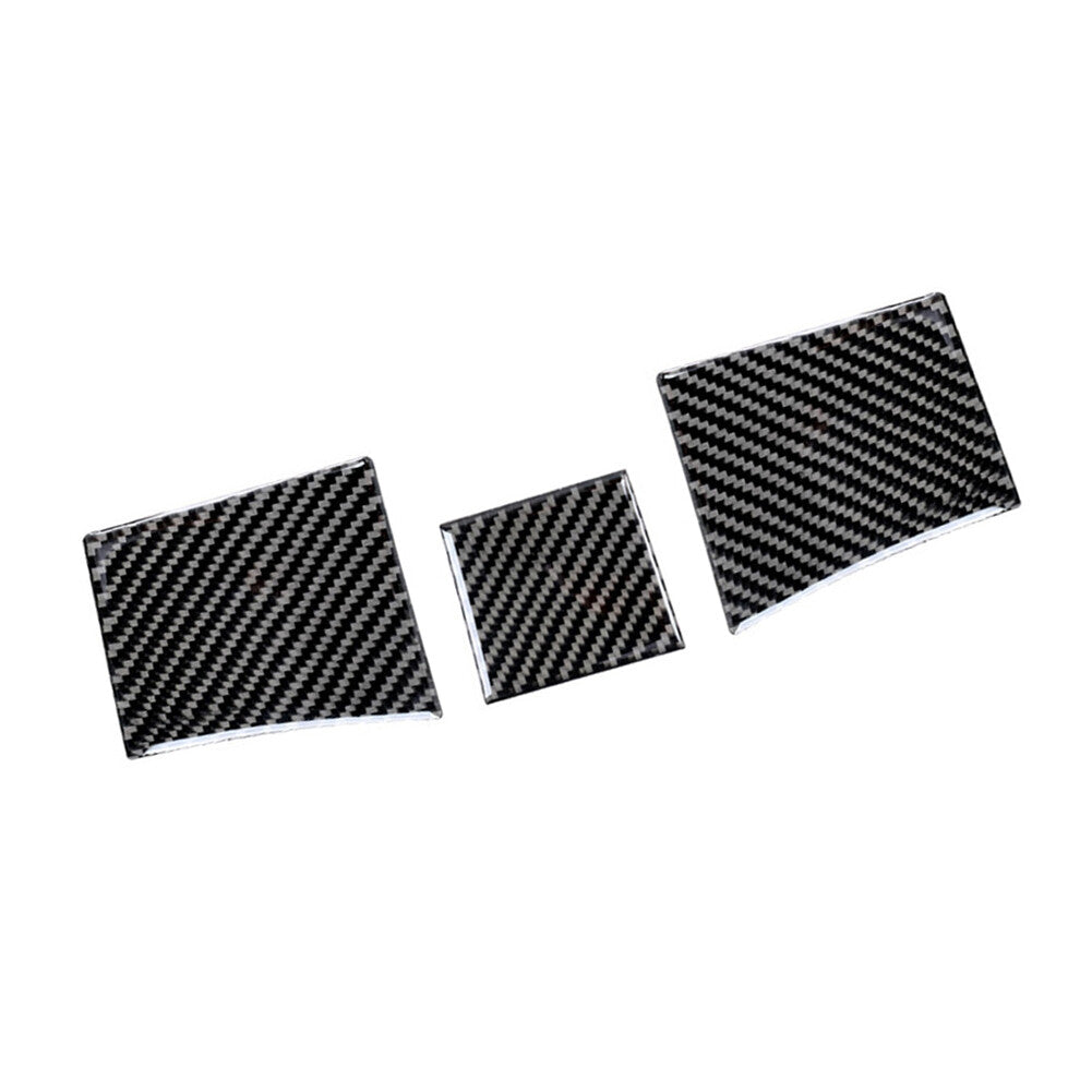 3Pcs Carbon Fiber Dashboard Gasket Cover Trim for Toyota Highlander 2008-2013