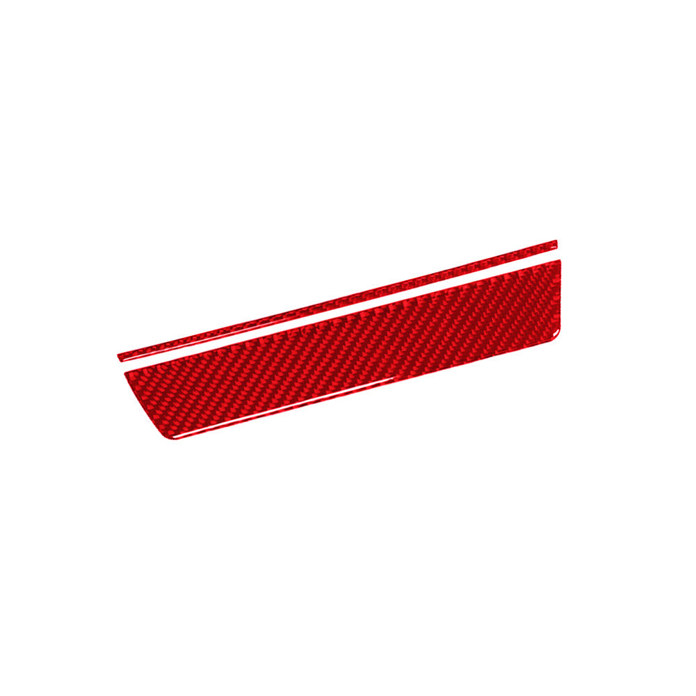 Red Carbon Fiber Central Storage Panel Cover Trim for BMW X3 F25 X4 F26 2011-17