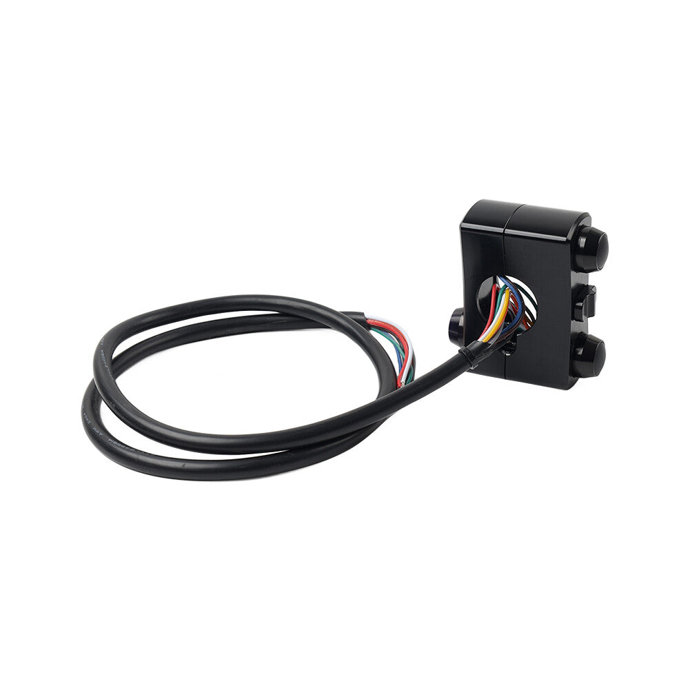 1 Handlebar Control Switch Horn Turn Signal Light Black for Harley Bobber