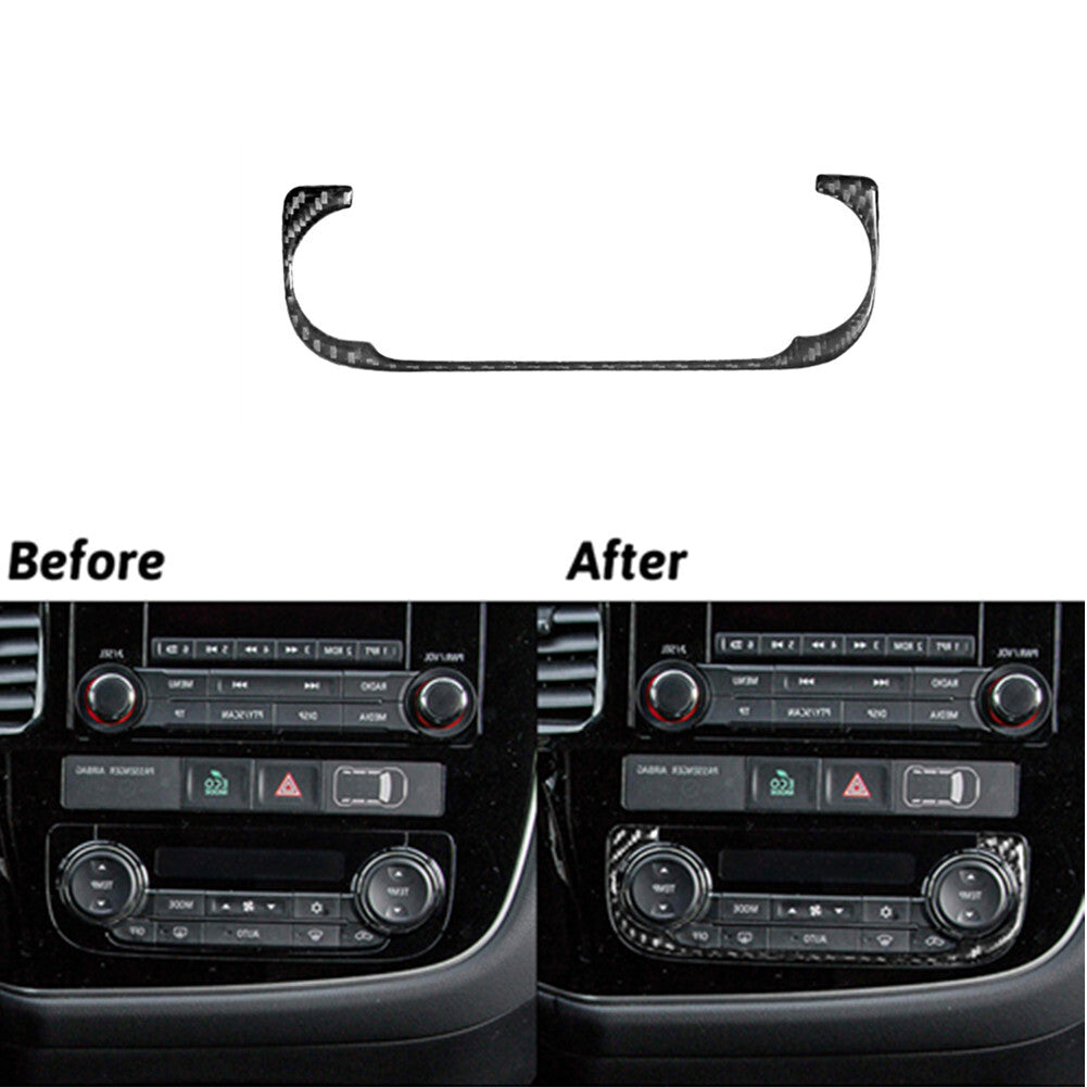 Carbon Fiber Climate Control Buttons Trim for Mitsubishi Outlander 2014-2016