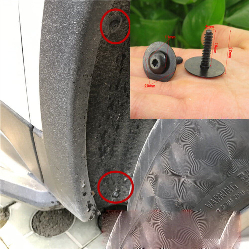 10 Black Car Inner Fender Splash Shield Bolt Screw for GM for Chevrolet for GMC