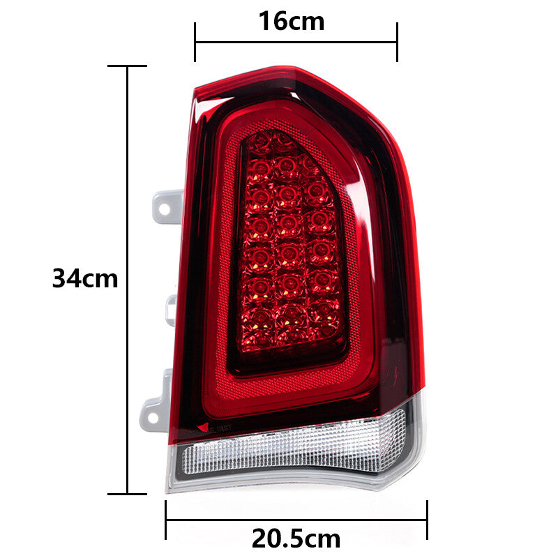 Left Black Tail Light for Chrysler 300 2015-2023 LED Turn Signal Light 1PCS
