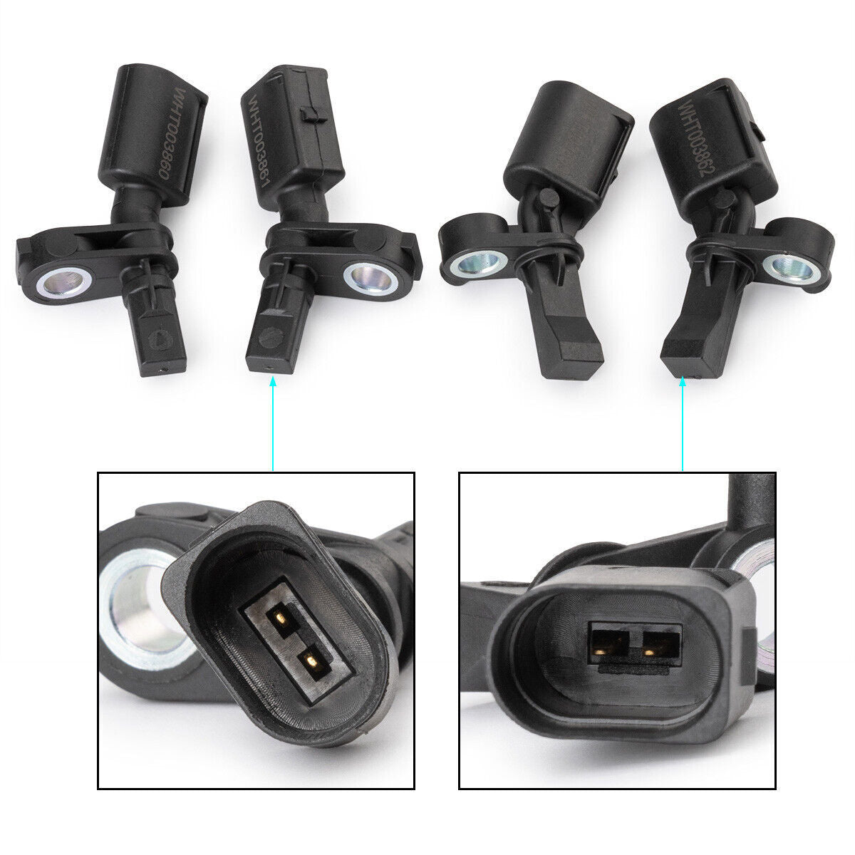 4pcs WHT003864 WHT003860 ABS Wheel Speed Sensor for VW for Golf MK7 Caddy for Tiguan