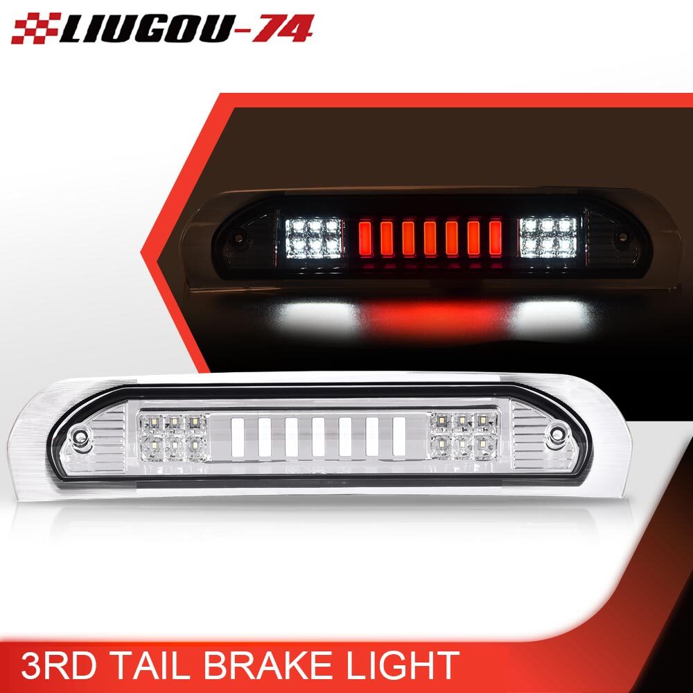 LED third tail brake light, cargo light, chrome housing, suitable for 02-09 for Dodge for Ram 1500