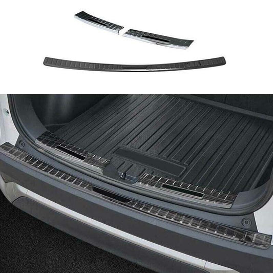 Black for Toyota for Corolla Cross Rear Bumper Sill Plate Trim 2022-2023 Titanium