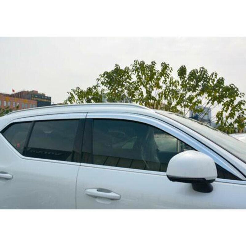 for Volvo XC40 2019-2022 Chrome Window Visor Vent Shade Rain Guard Deflector 4X