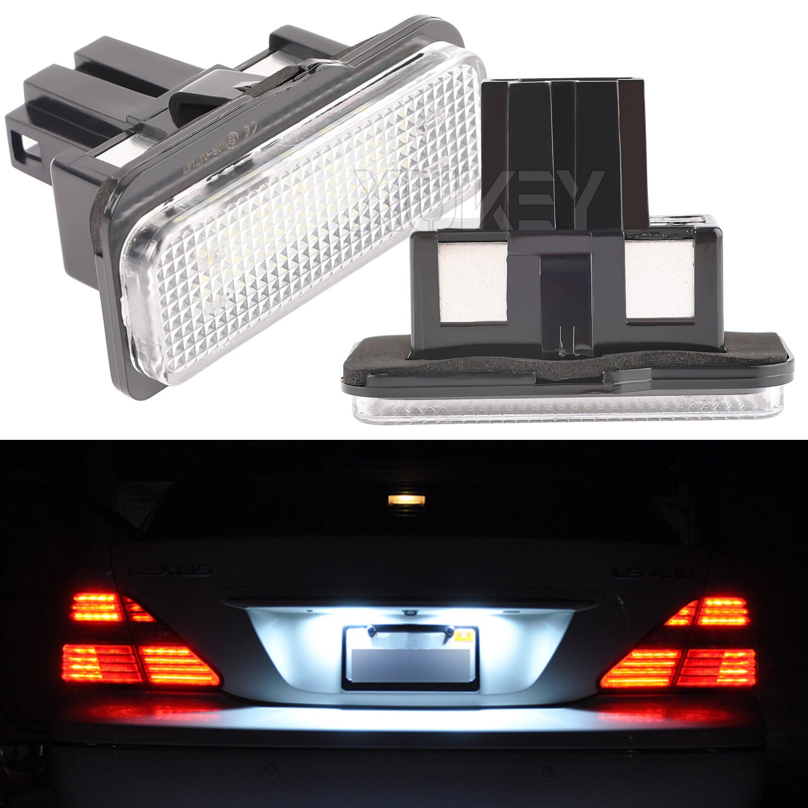 2x LED License Plate Lights for Mercedes-Benz E-Class W211 / S211 2002-2008