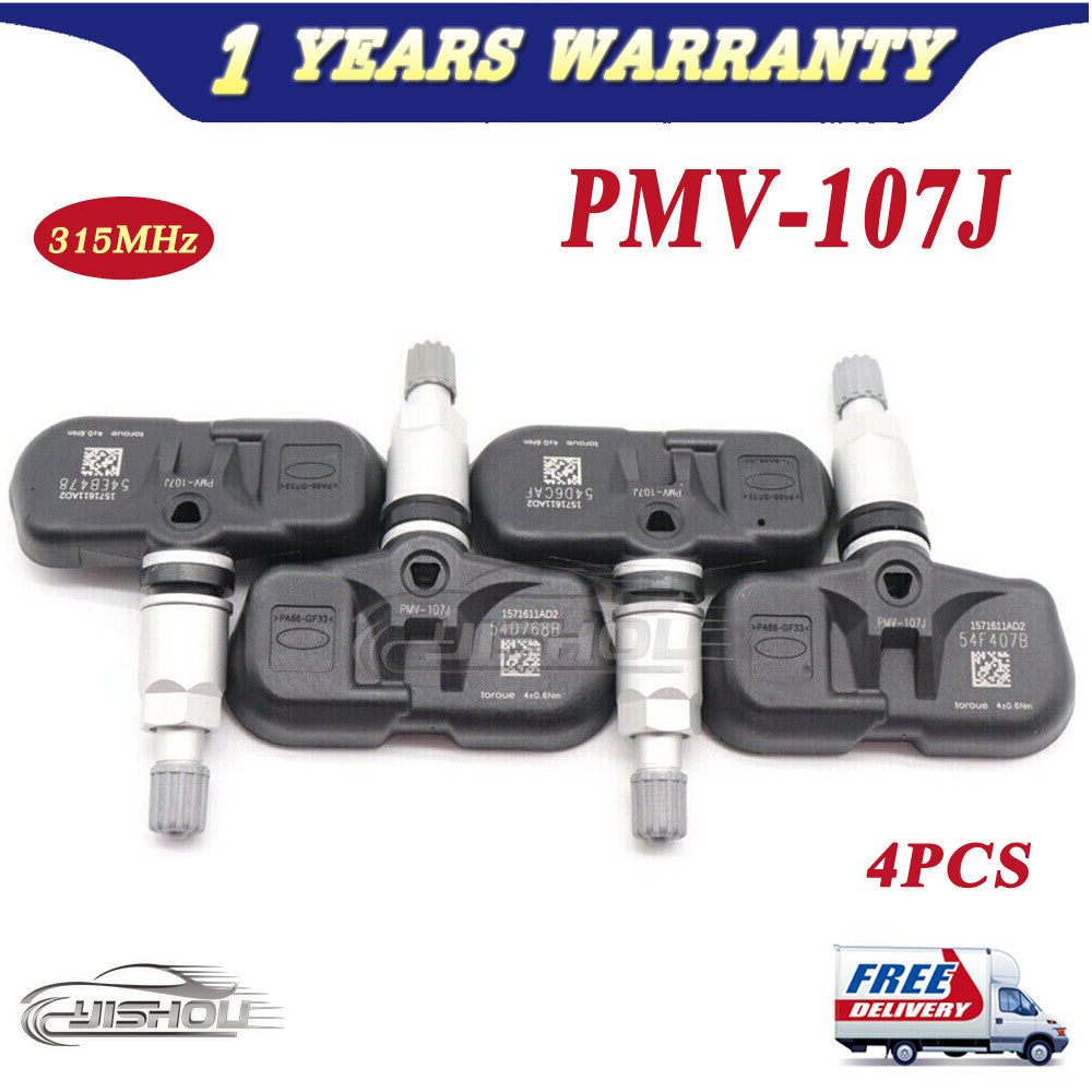 4X 42607-33021 TPMS TIRE PRESSURE SENSOR PMV-107J for Toyota for Scion for Lexus