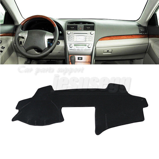 for Toyota for Camry 2007-2011 LHD Car Sun Shade Visor Pad Dashboard Cover Mat Black