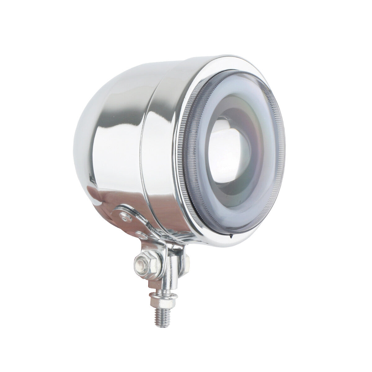 Motorcycle headlights, fog lights, angel eye LEDs, suitable for Bobber Chopper Cafe Racer.