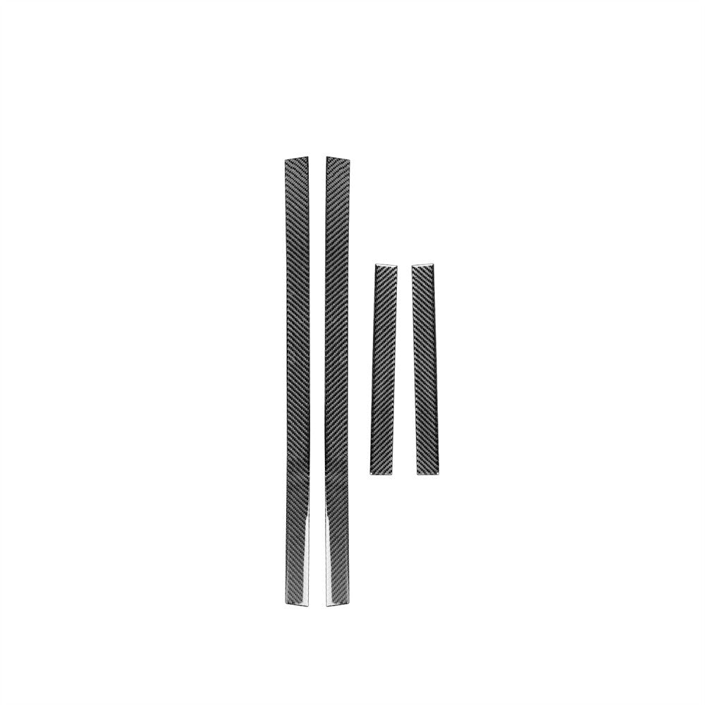 4Pcs Carbon Fiber Outer Door Scuff Sill Cover Trim for Toyota 4Runner 2010-2020