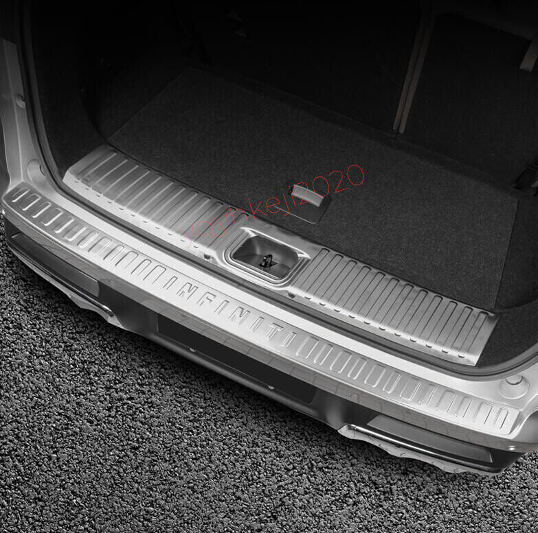 2P Steel Rear Bumper Guard Trunk Sill Protector TRIM for INFINITI QX60 2022-2024