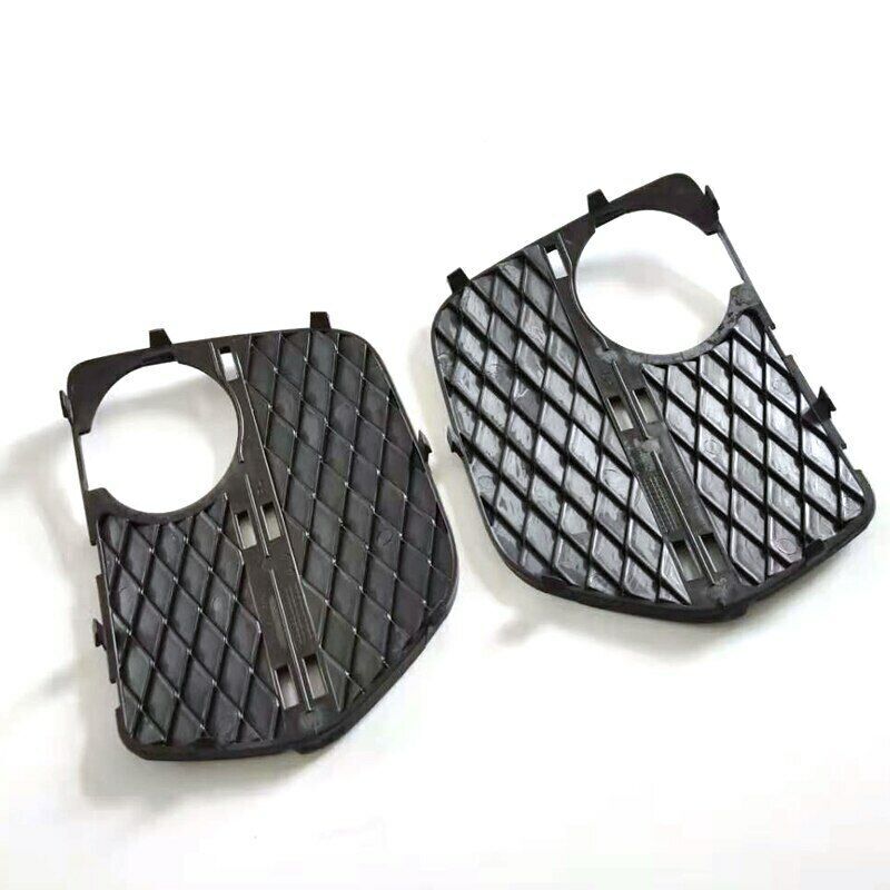 Pair for BMW X6 E71 2012-2014 Front Bumper Fog Cover Light Closed Grid Grill