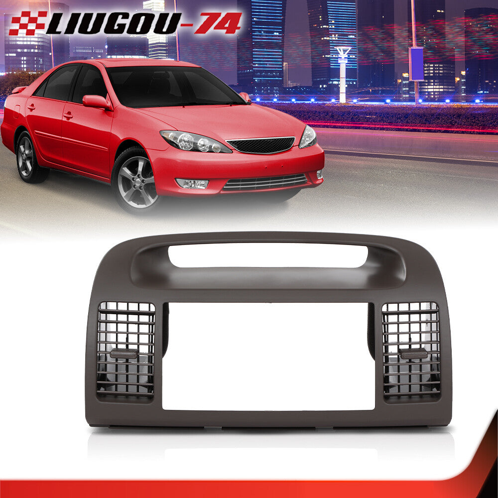 Center Dash Air Conditioning Vent Radio Stereo Decorative Frame Brown Suitable for 02-06 for Toyota for Camry