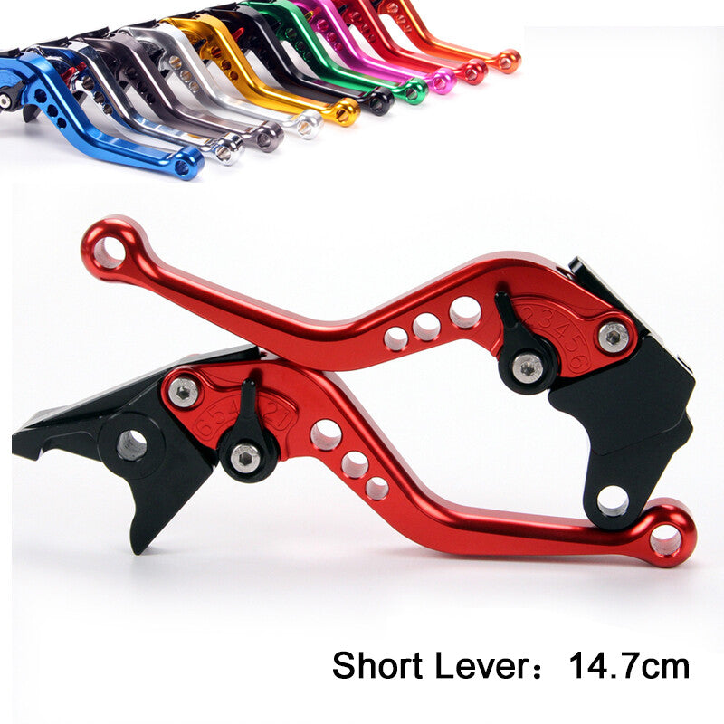 Red Short Brake Clutch Levers for Yamaha TTR125E 2000-05-06-09 TW200 96-2000.