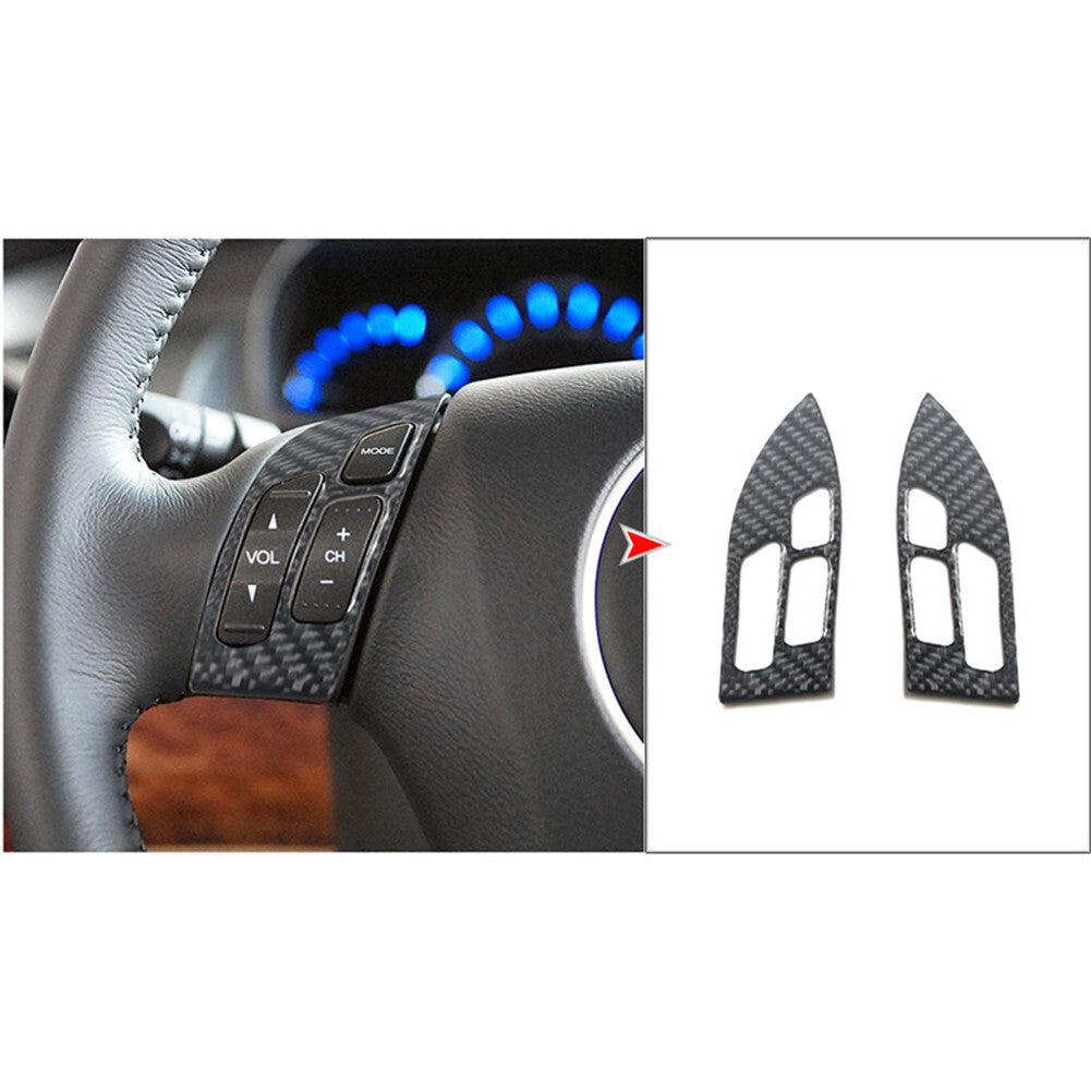 16Pcs Interior Decor Set Cover Trim Carbon Fiber for Honda Accord SEDAN 2003-007