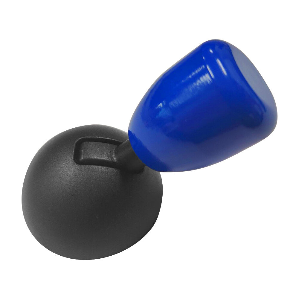 Car Push to Start Button Rocker Full Metal Ball-bar Starter Cover Metal Blue